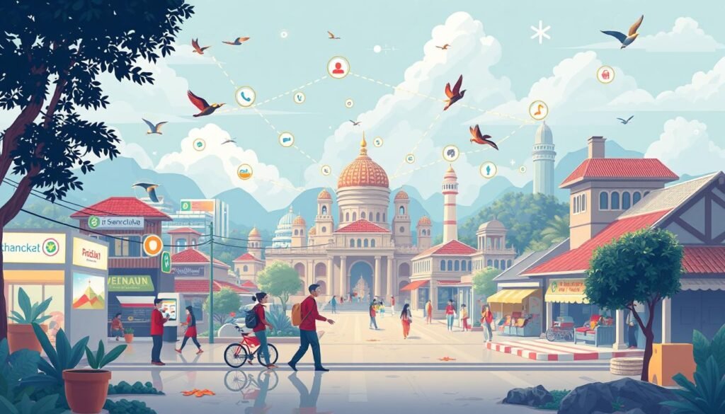 Ilustrasi masa depan ekosistem pembayaran digital di Indonesia Ilustrasi masa depan ekosistem pembayaran digital di Indonesia