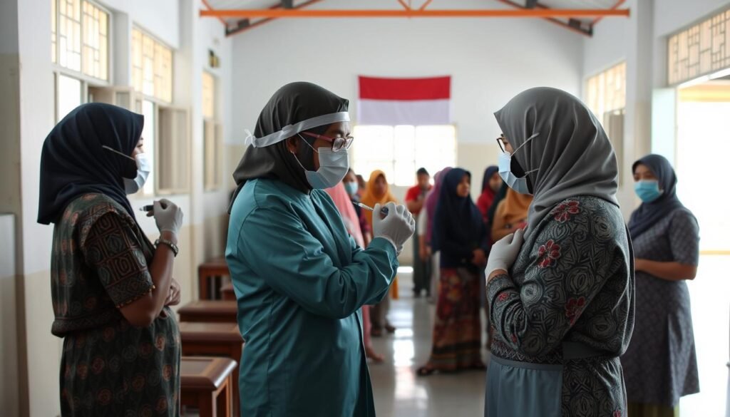 Tenaga kesehatan Indonesia melakukan vaksinasi COVID-19 dalam konteks globalisasi kesehatan Tenaga kesehatan Indonesia melakukan vaksinasi COVID-19 dalam konteks globalisasi kesehatan